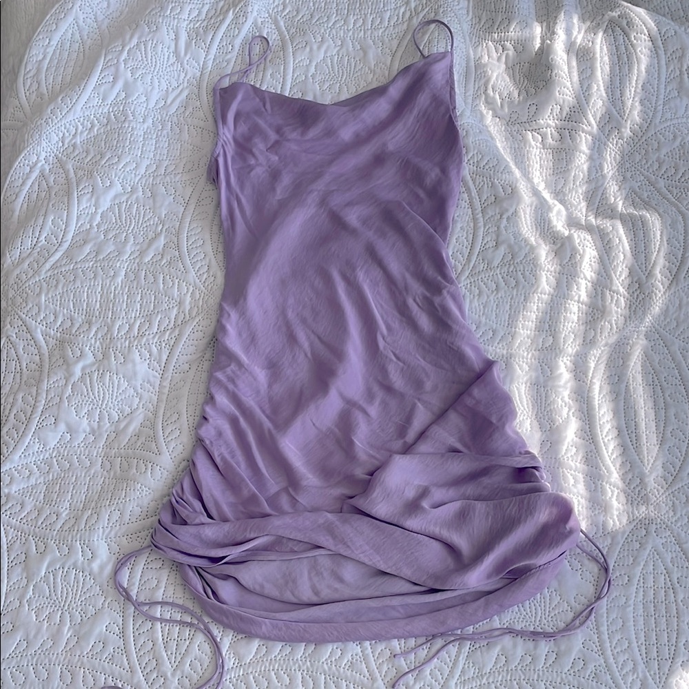 FREE PEOPLE| INTIMATELY Light Purple Cinch
Side Slip Dress Midi Women's Size S